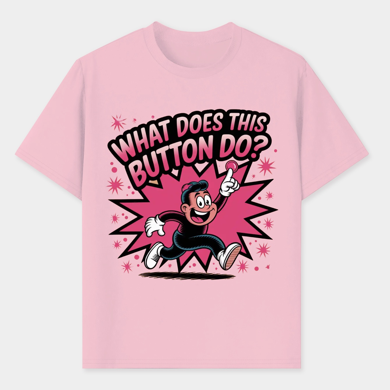 Dee Dee what does this button do? Men's T-Shirt
