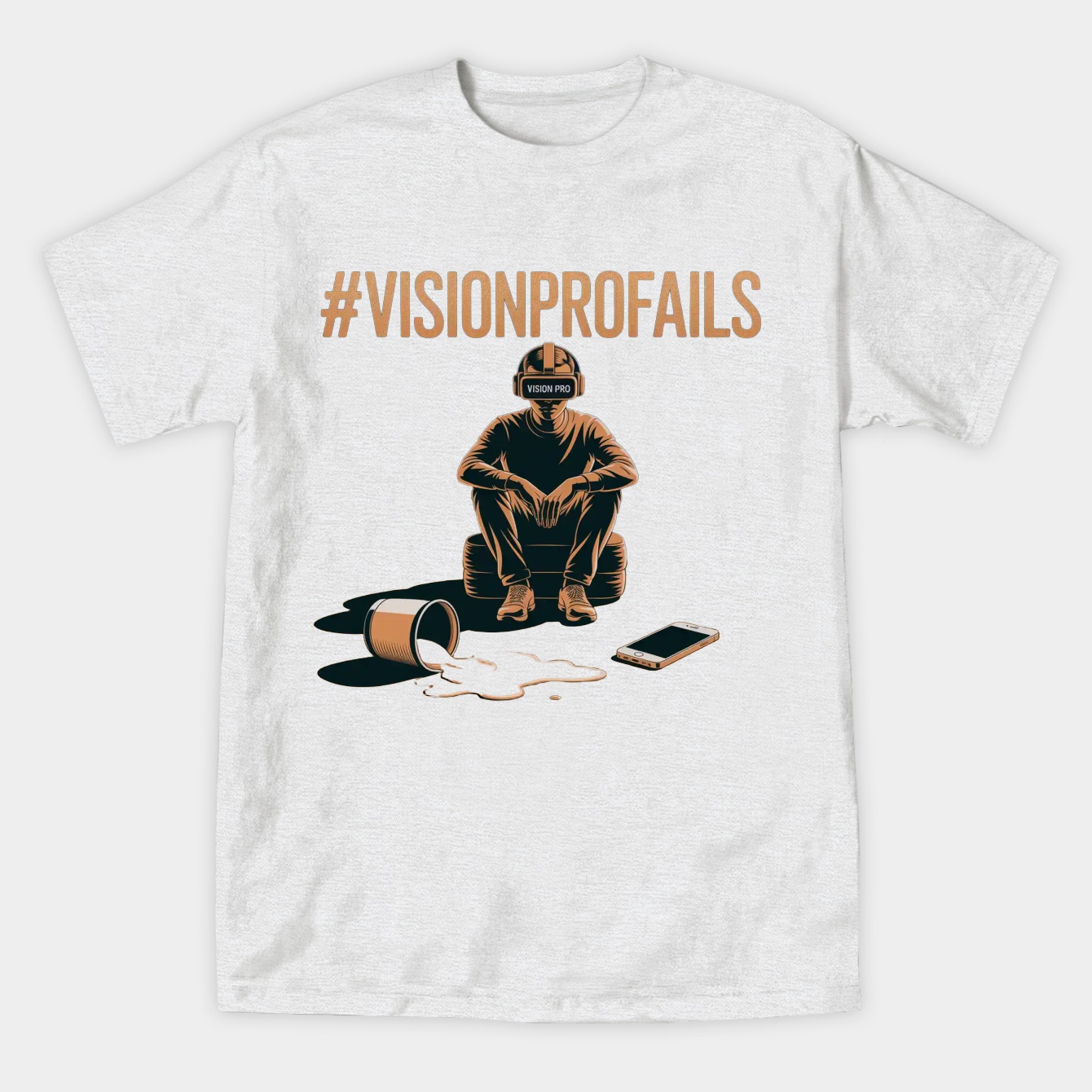 #VisionProFails: Lost in Tech Women's Athletic Performance T-Shirt
