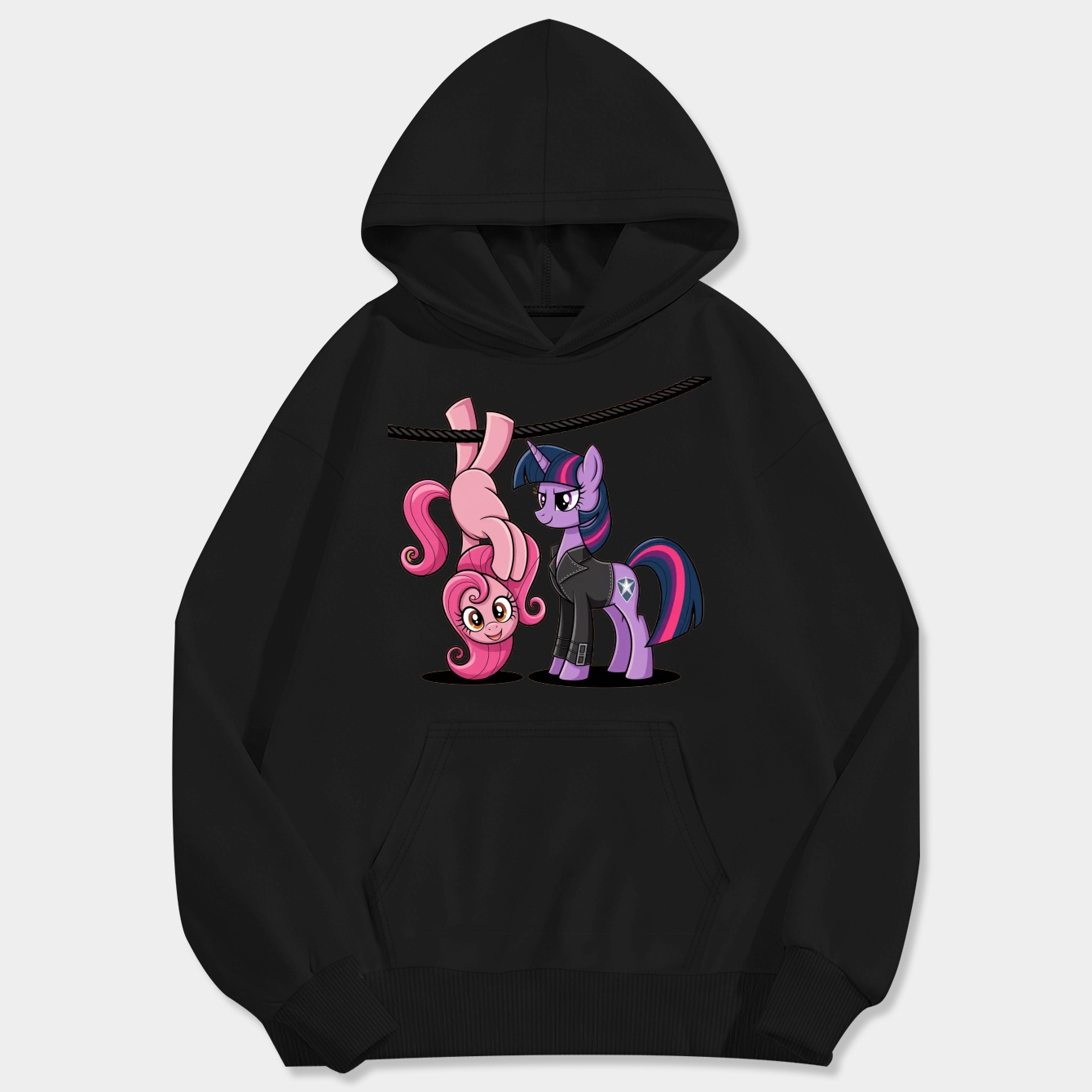 Tactical Pony Duo Men's Big & Tall Hoodie