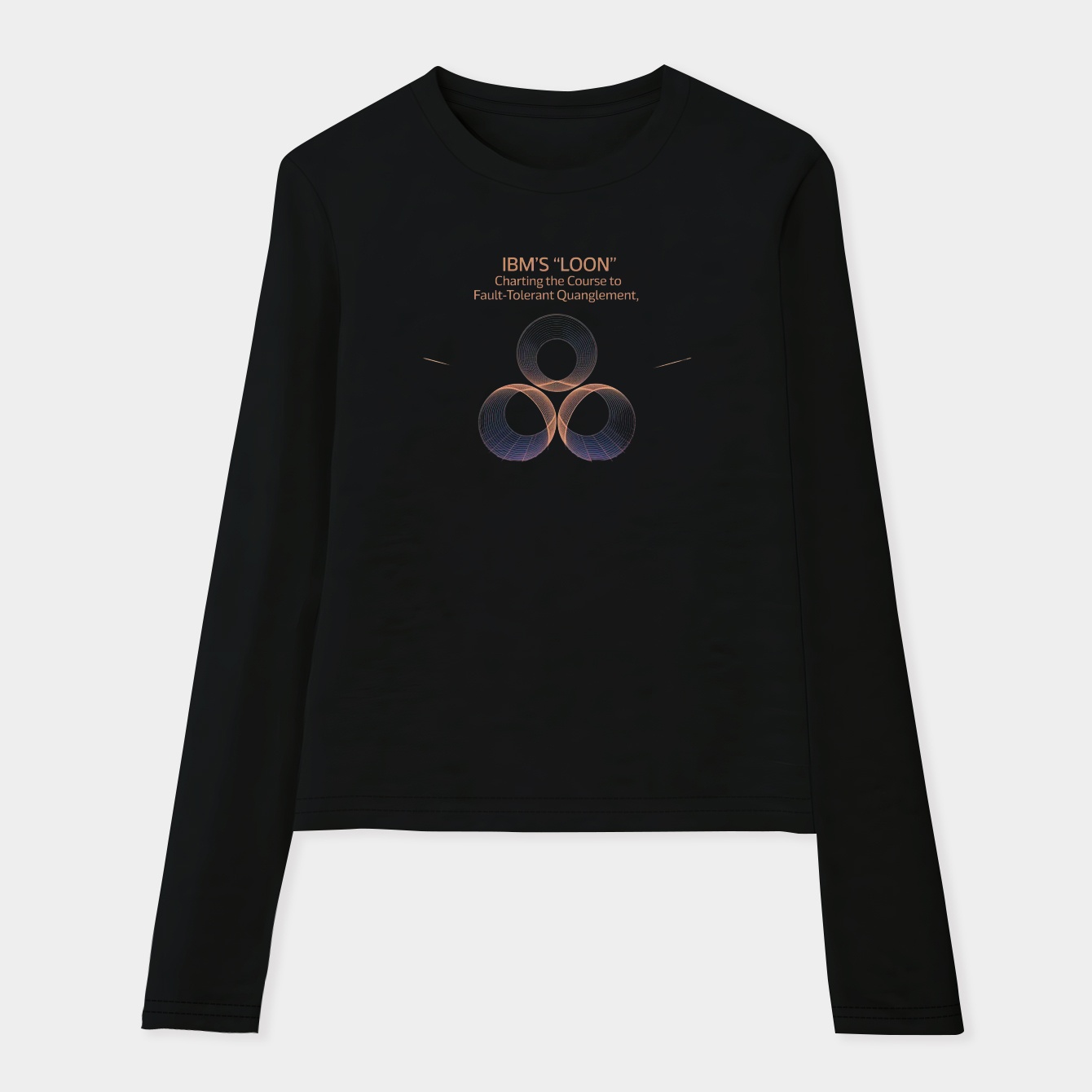 Quantum Loops: Retro-Futurist Frontier Women's Soft Long Sleeve T-Shirt