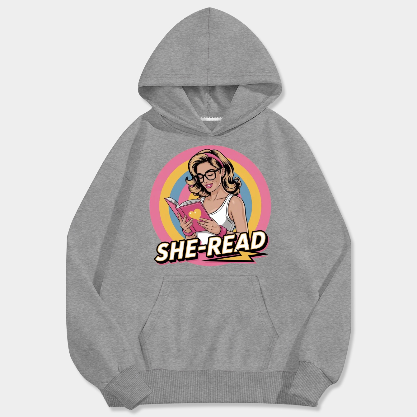 She-Read Empowered Reader Men's Big & Tall Hoodie