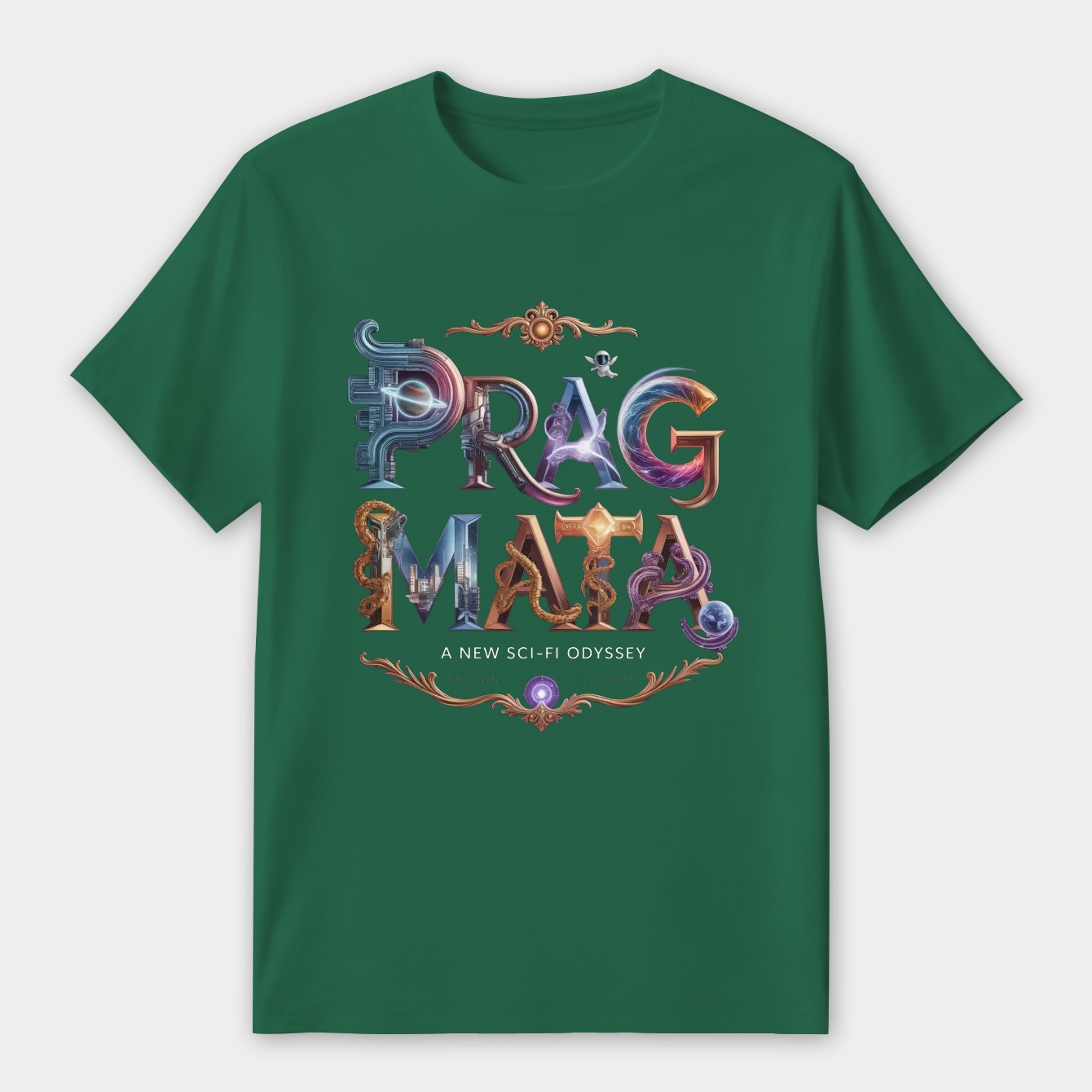 Baroque Sci-Fi Odyssey Lettering Women's Premium Soft T-Shirt