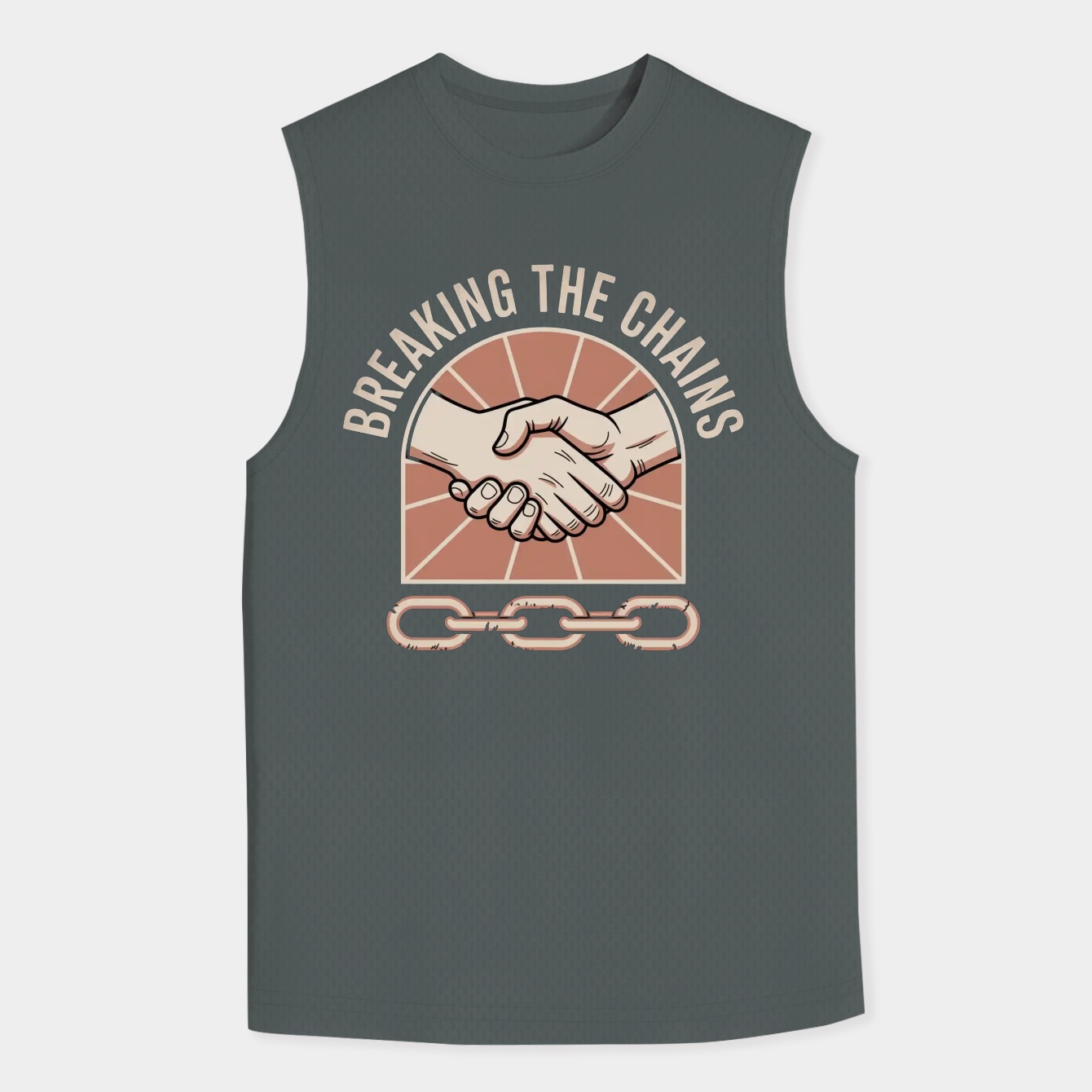 Breaking the Chains Handshake Men's Big & Tall Tank Top