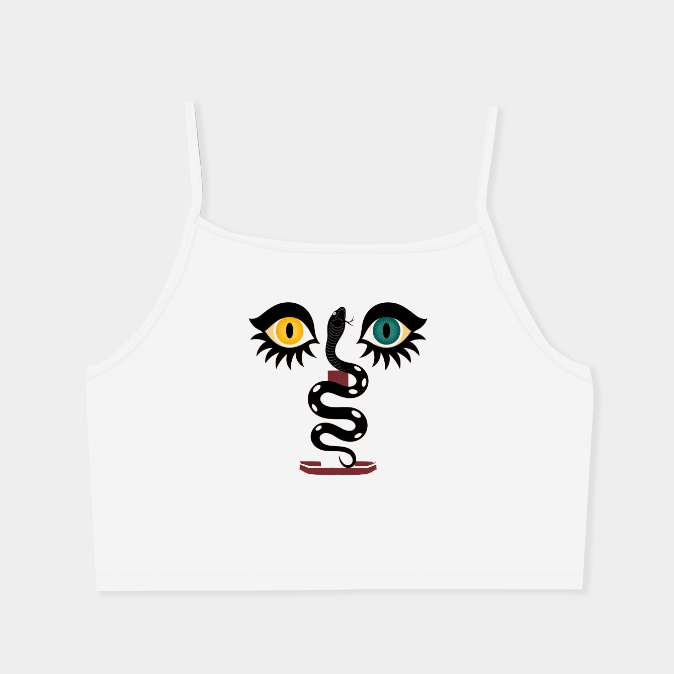 Snake pillar Women's Spaghetti Strap Tank Top
