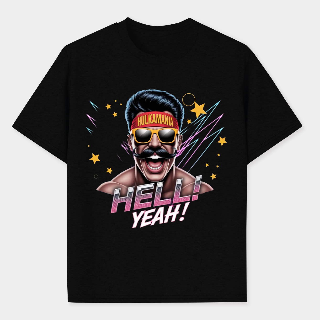 Hulk Hogan Poster Retro Yeah Men's Performance Athletic T-Shirt