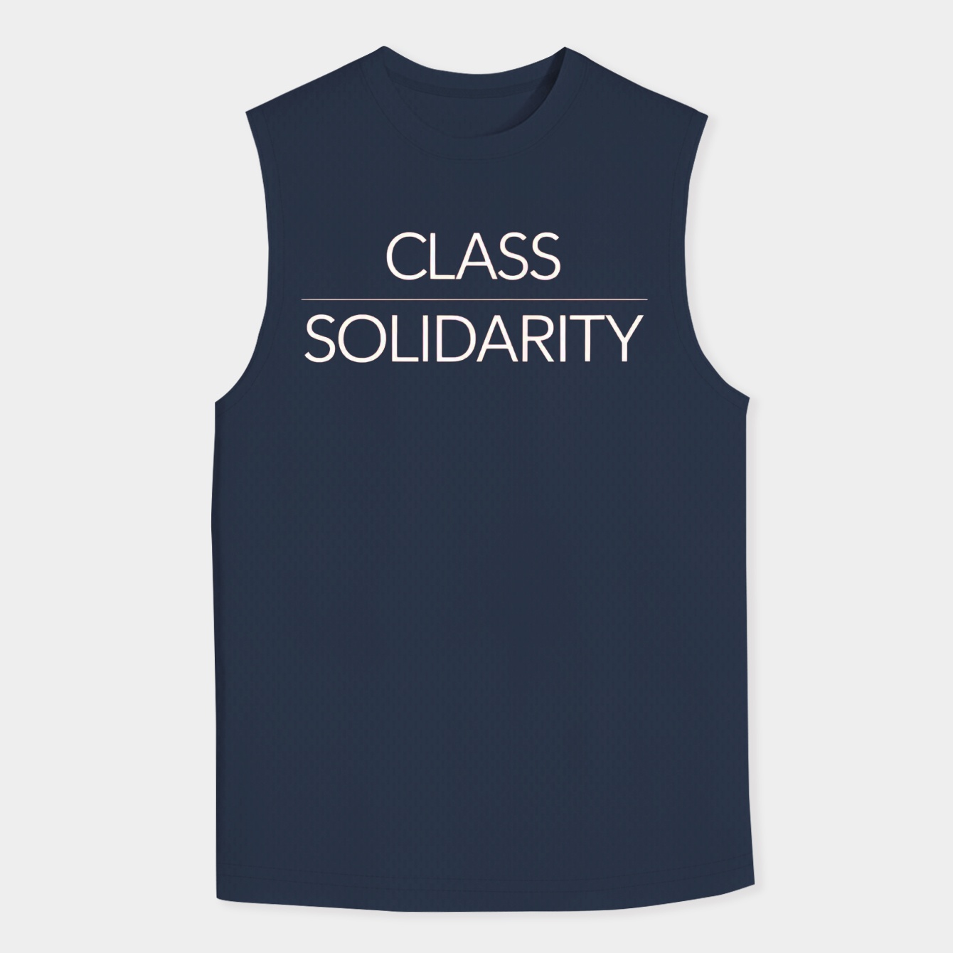 Class Solidarity Black Men's Big & Tall Tank Top