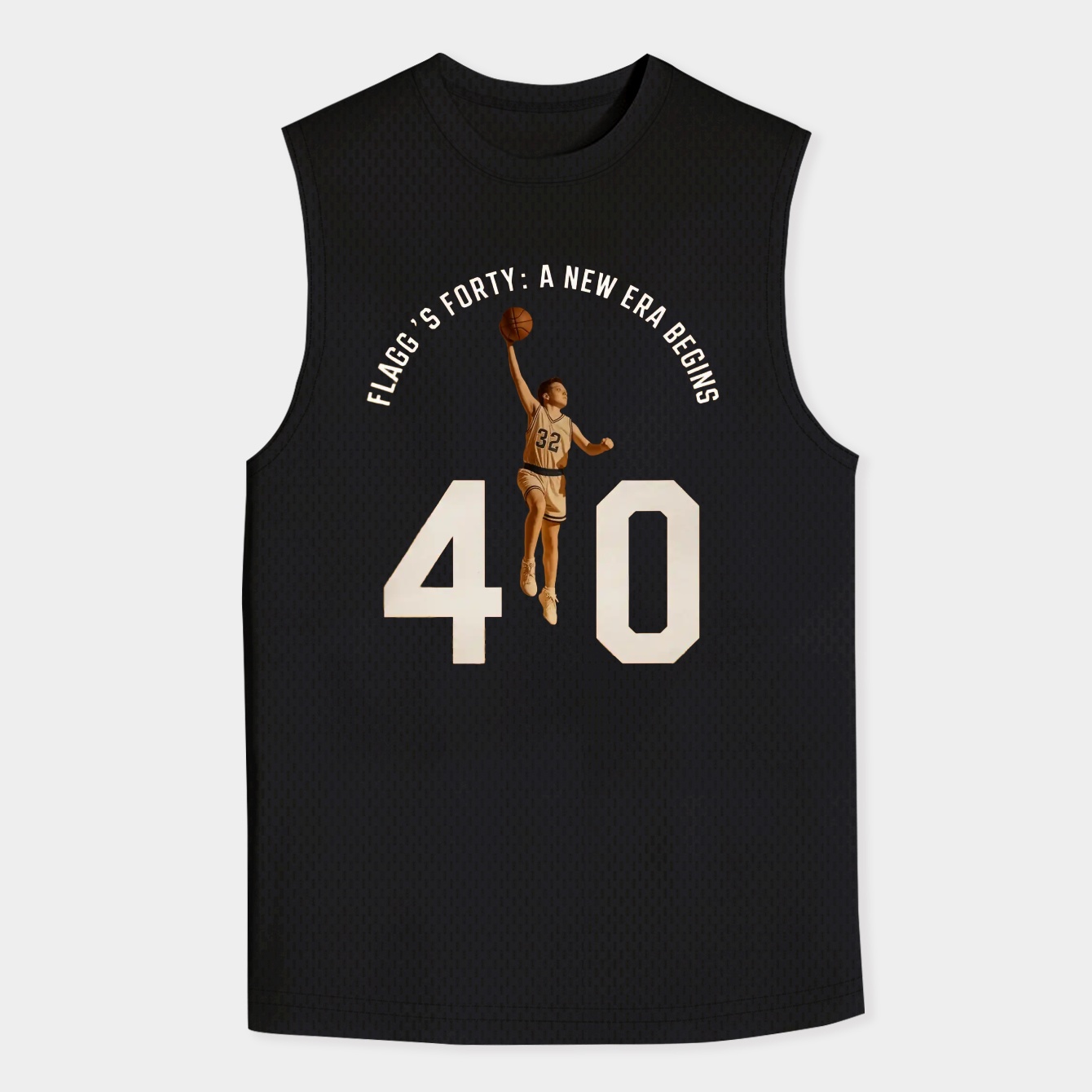 Flagg’s Forty Vintage Basketball Milestone Men's Tank Top