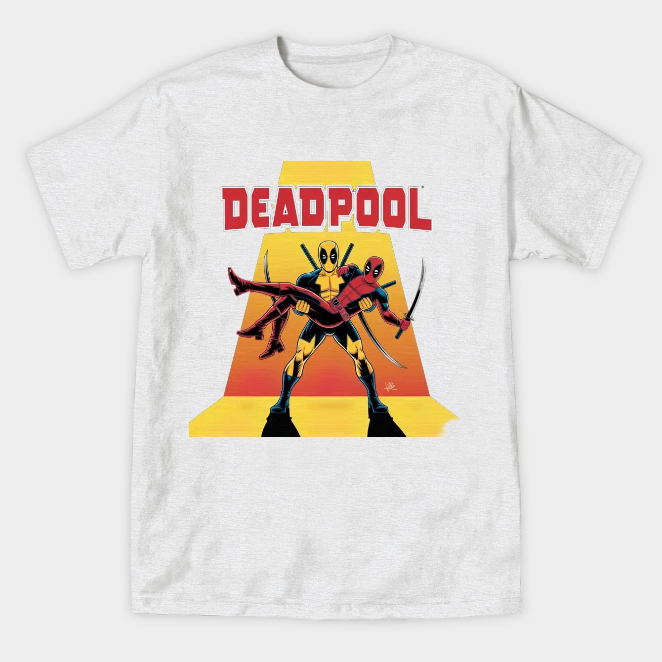 Deadpool & Wolverine Damsel Deadpool Women's Athletic Performance T-Shirt