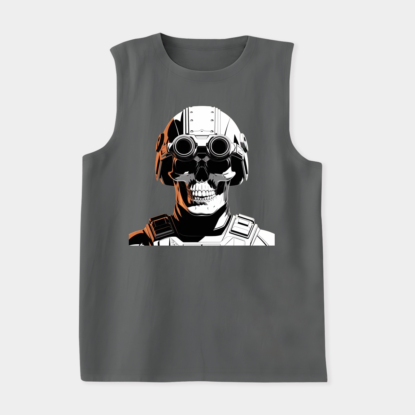 Ghost Skull Tactical Helmet Women's Soft Tank Top