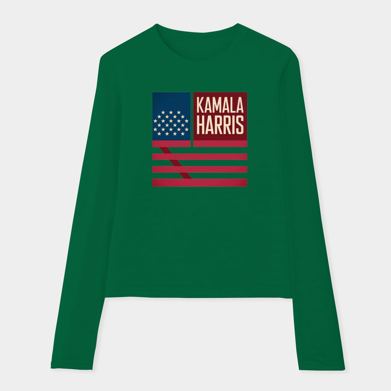 Kamala Harris For President 2024 Political Democratic Gift For Men Women Election Women's Soft Long Sleeve T-Shirt