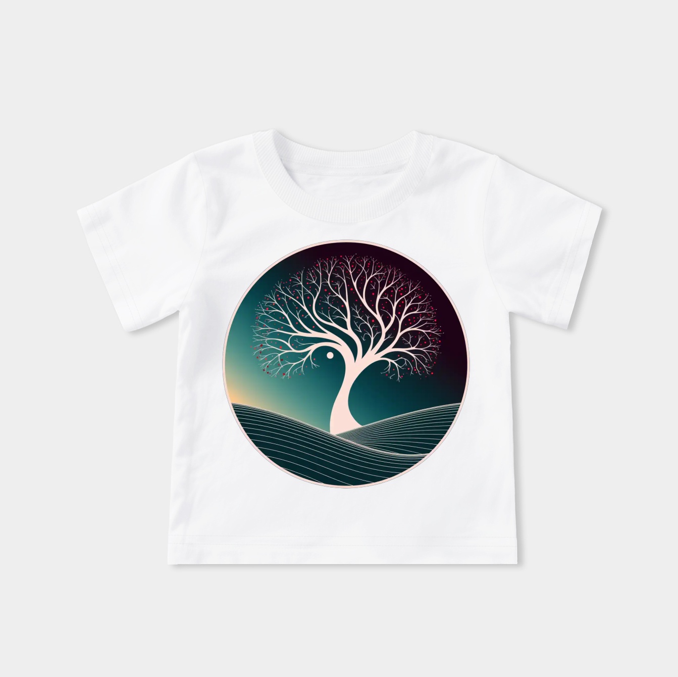 Winter Night Tree Landscape Youth Classic T-Shirt