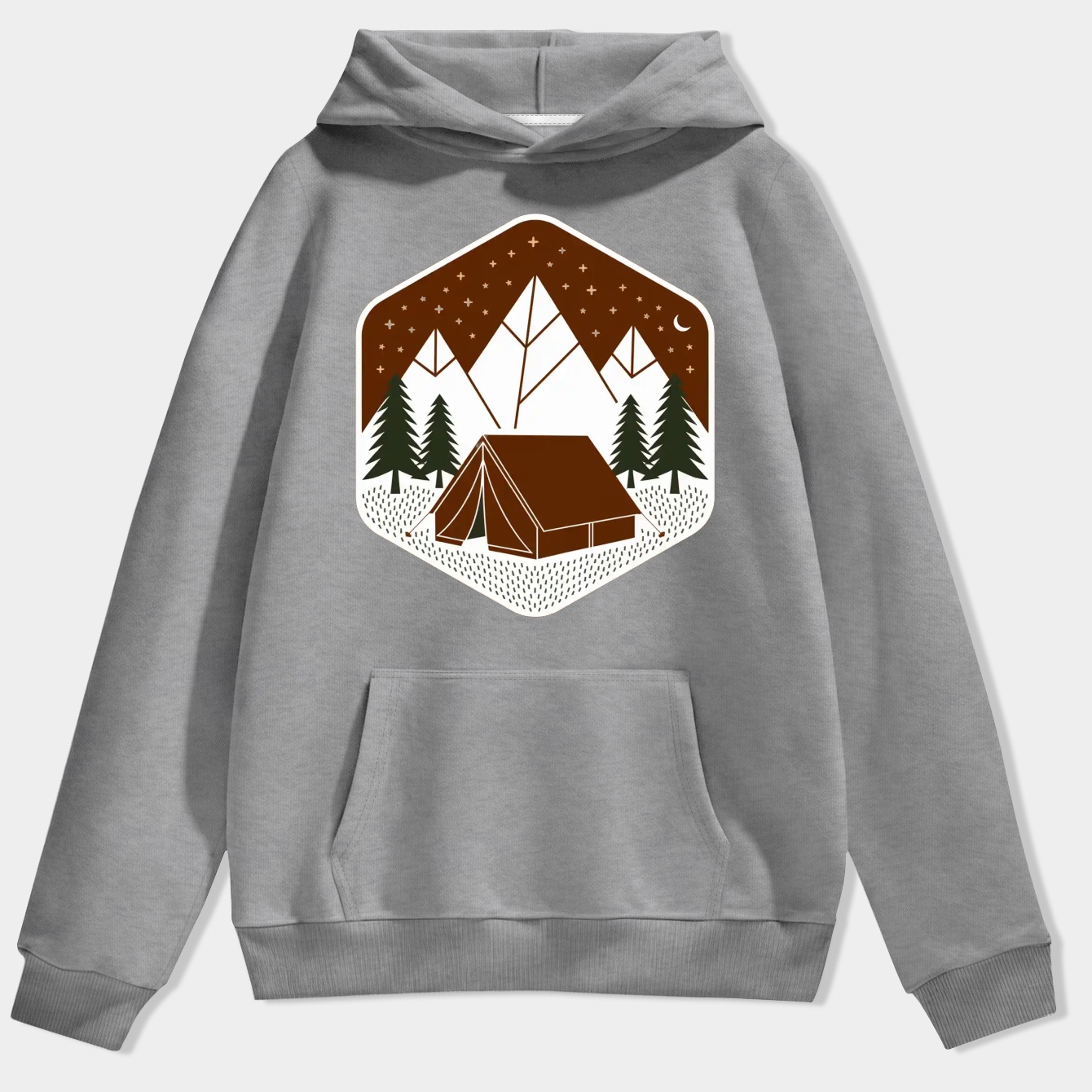 Camping Under Mountain Stars Men's Hoodie