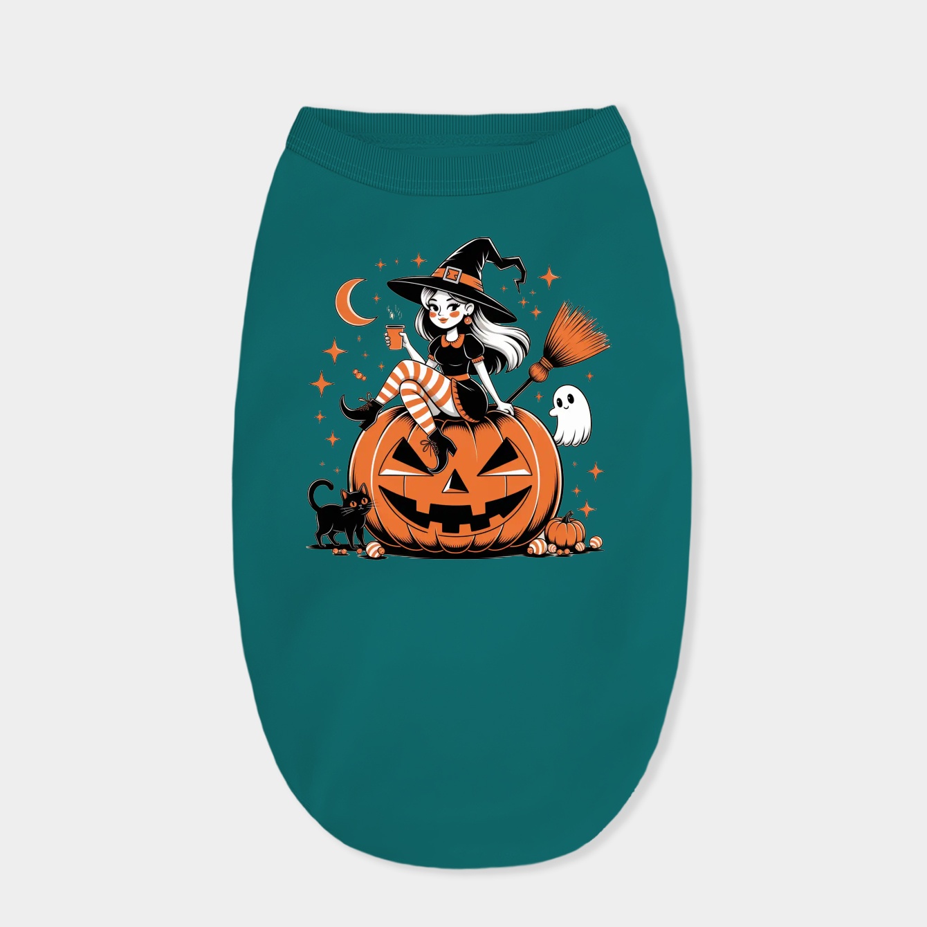 Basic Witch Halloween Vibes Dog Shirt