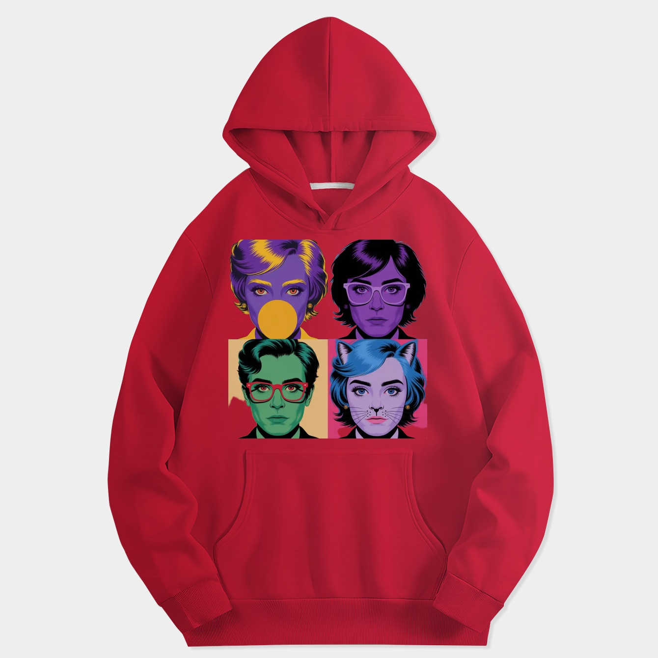 Dandadan Anime Eyes Panel Women's Hoodie