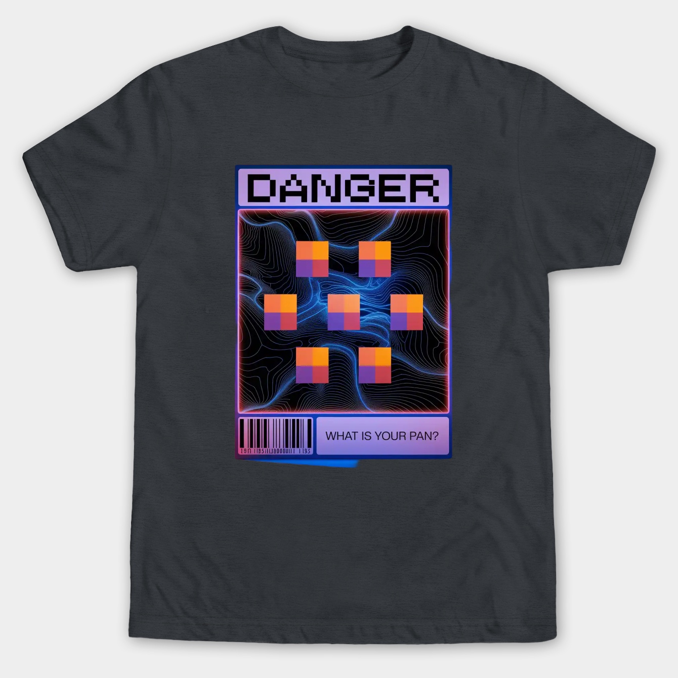 Minecraft Danger Map Design Men's Big & Tall T-shirt