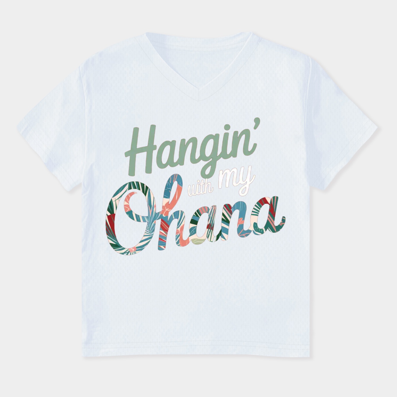 Hangin' With My Ohana Women's Plus Size V-Neck T-Shirt