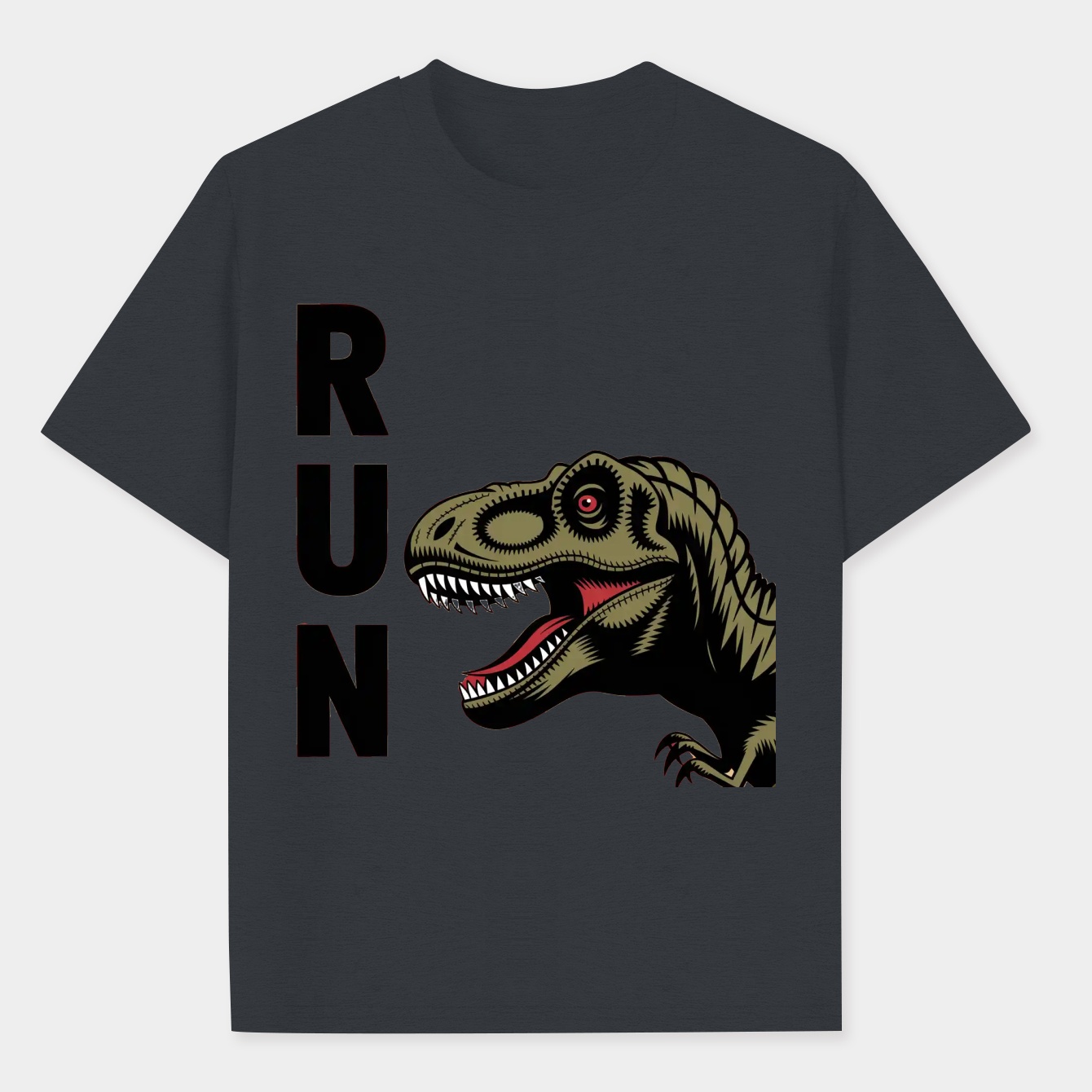 Run From The Monster Men's Performance Athletic T-Shirt