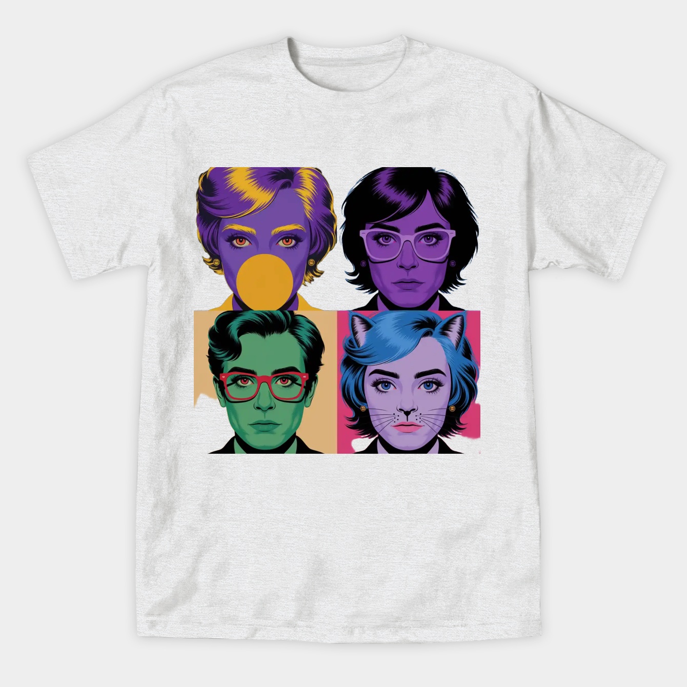 Dandadan Anime Eyes Panel Women's Athletic Performance T-Shirt