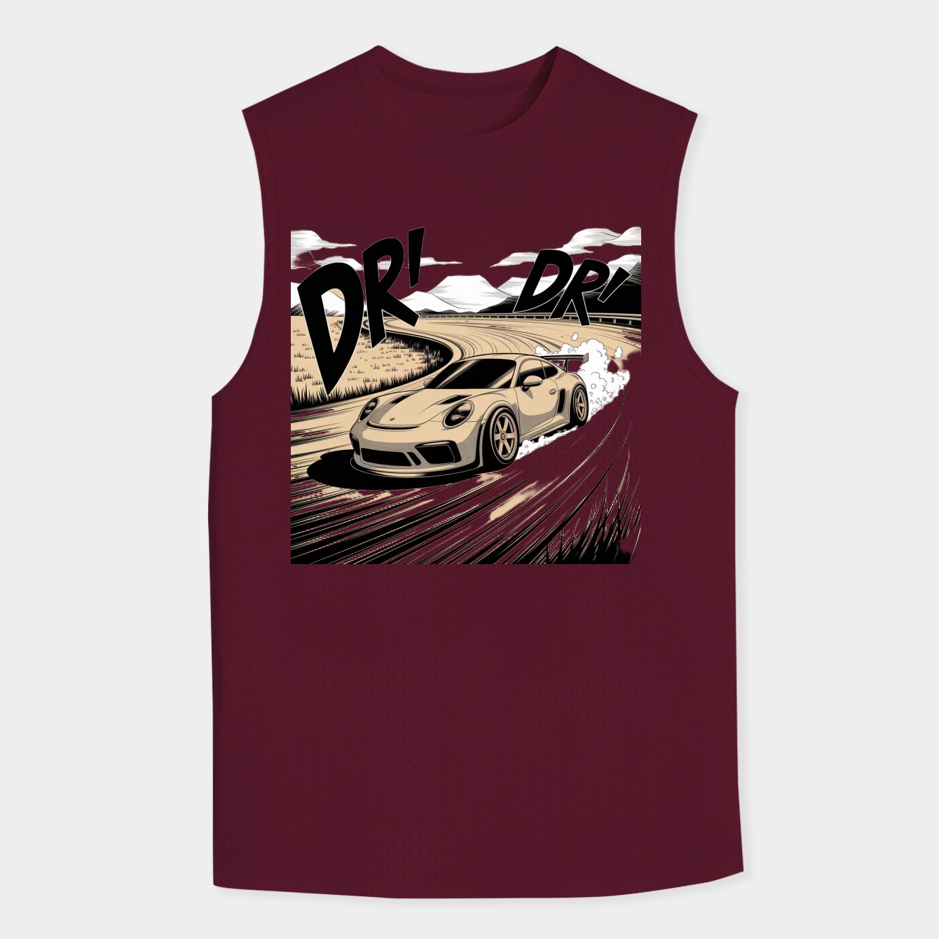 Initial D like Trackmania car Men's Big & Tall Tank Top