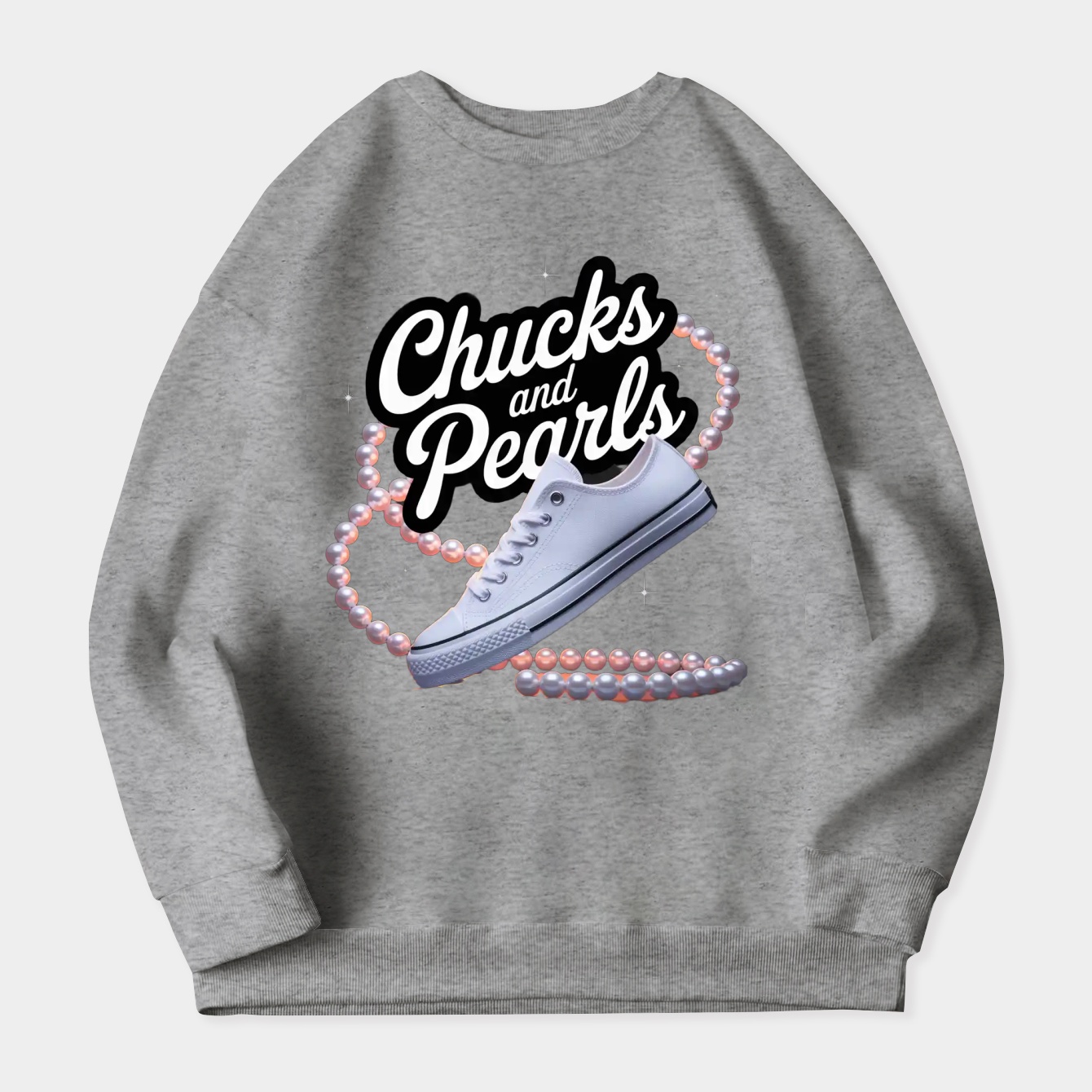 Chucks and Pearls Women's Crewneck Sweatshirt