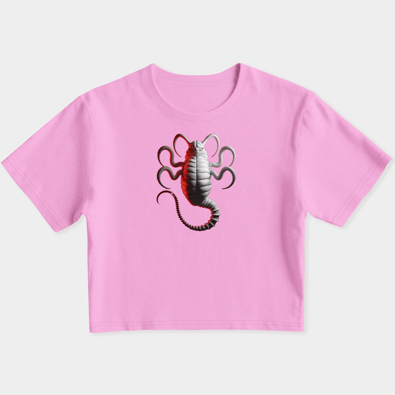 Alien Face Hugger Extended Women's Slim Fit Baby Tee