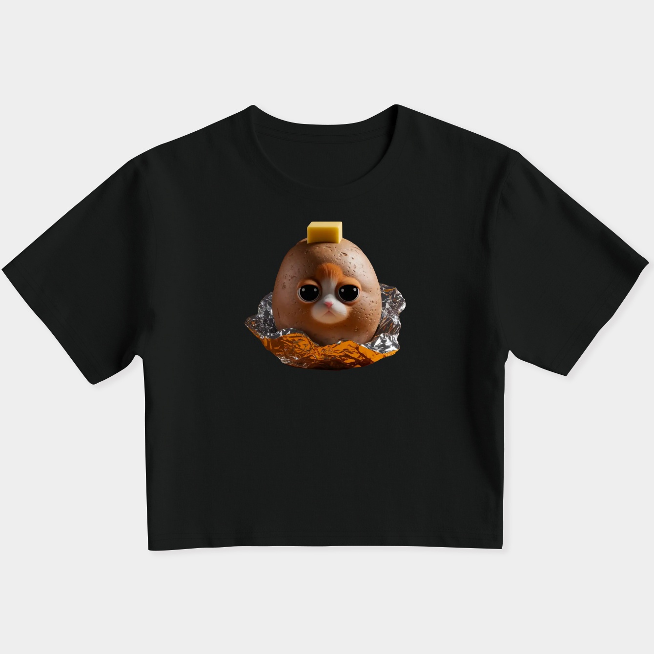 Sad Baked Potato Cat Meme