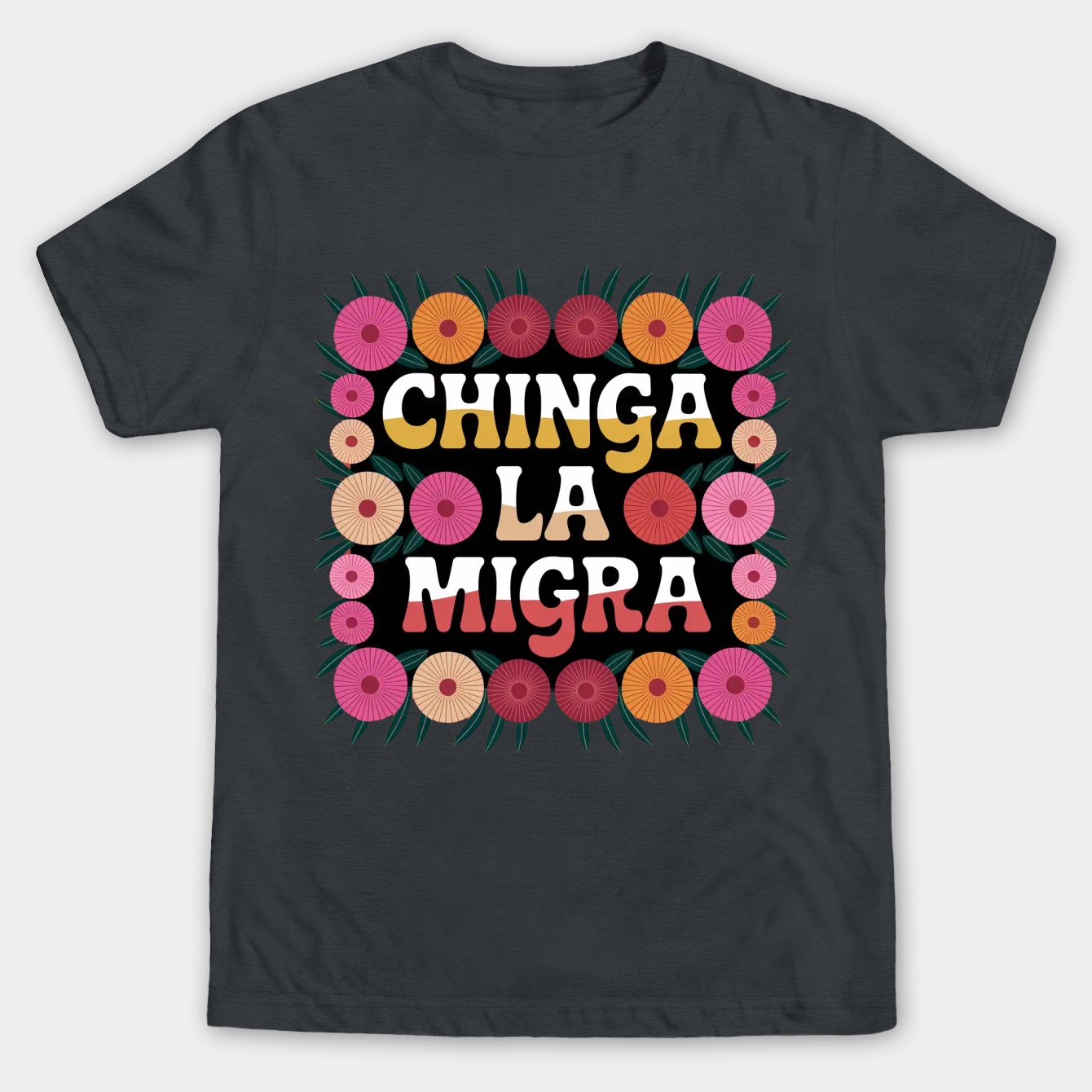 chinga la migra Men's Big & Tall T-shirt