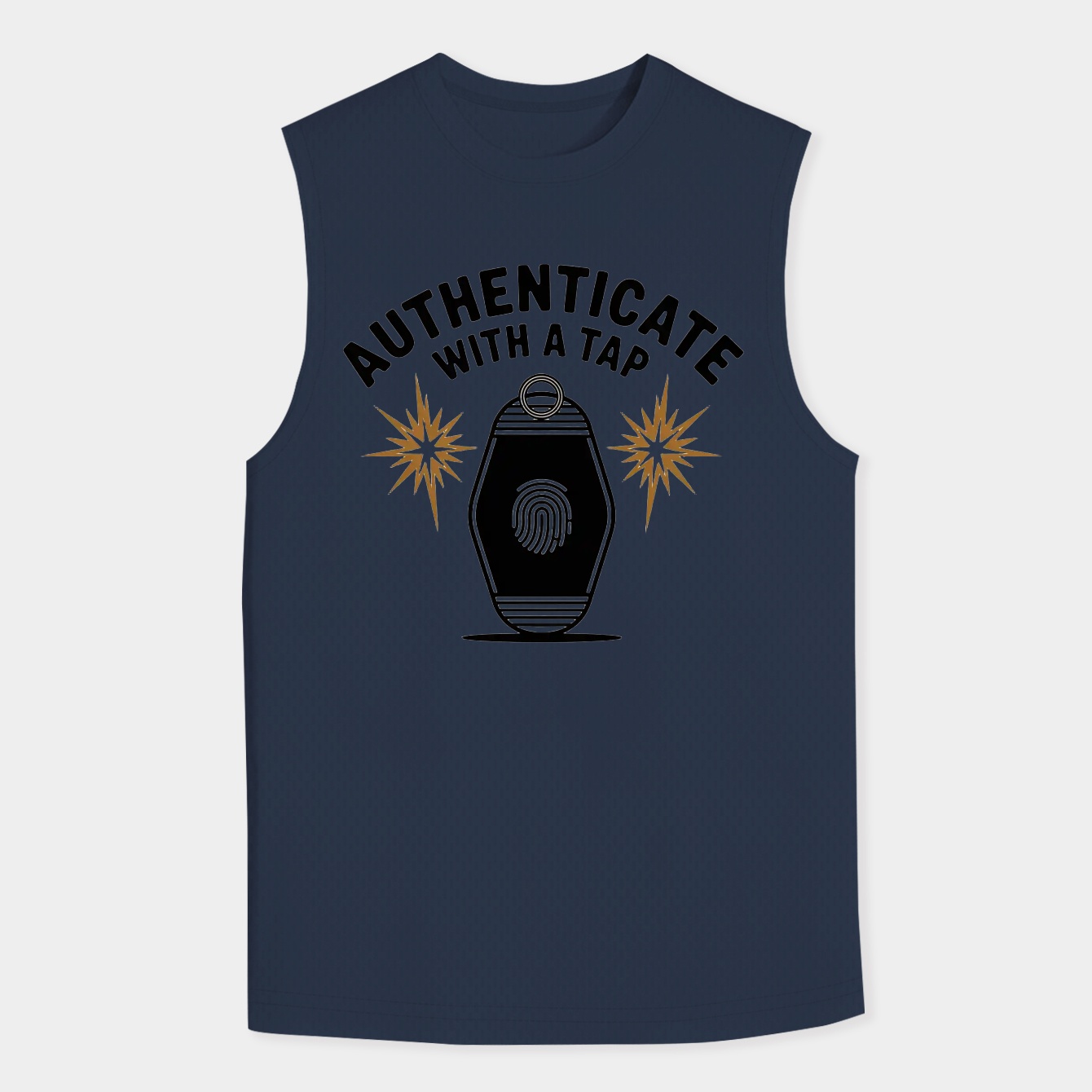 Authenticate With a Tap Retro Key Men's Tank Top