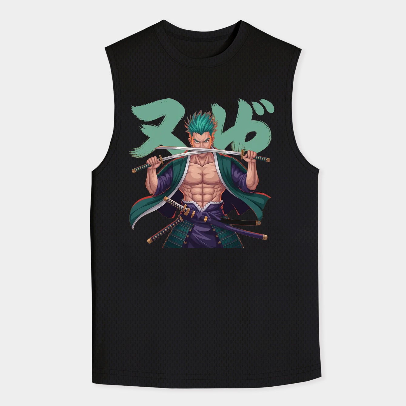 zoro swordsman anime style Men's Tank Top