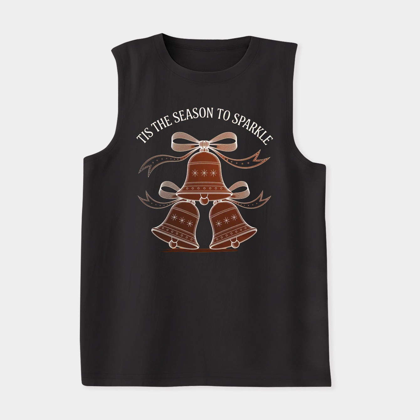 Tis the Season to Sparkle Bells Women's Soft Tank Top