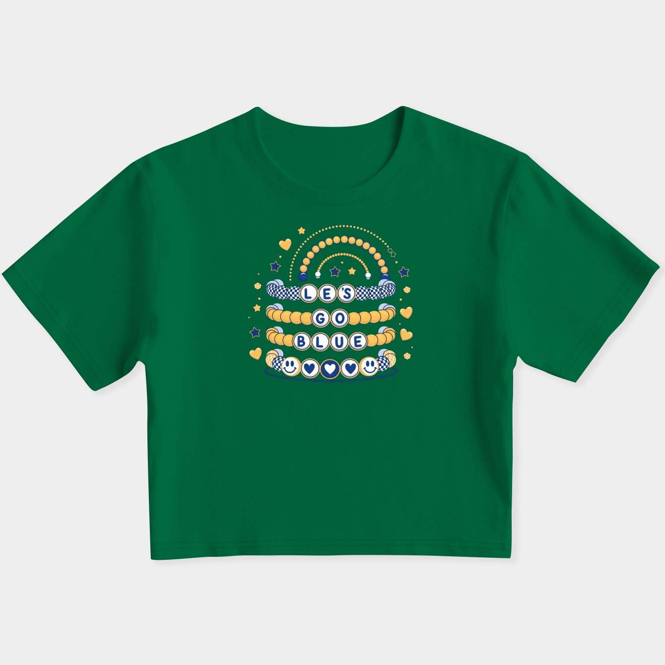 LET'S GO BLUE! Women's Slim Fit Baby Tee