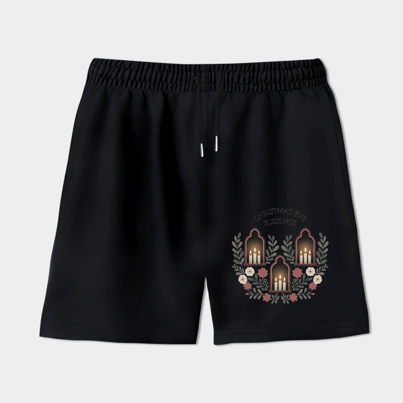 Christmas Eve Candlelit Windows Women's Shorts