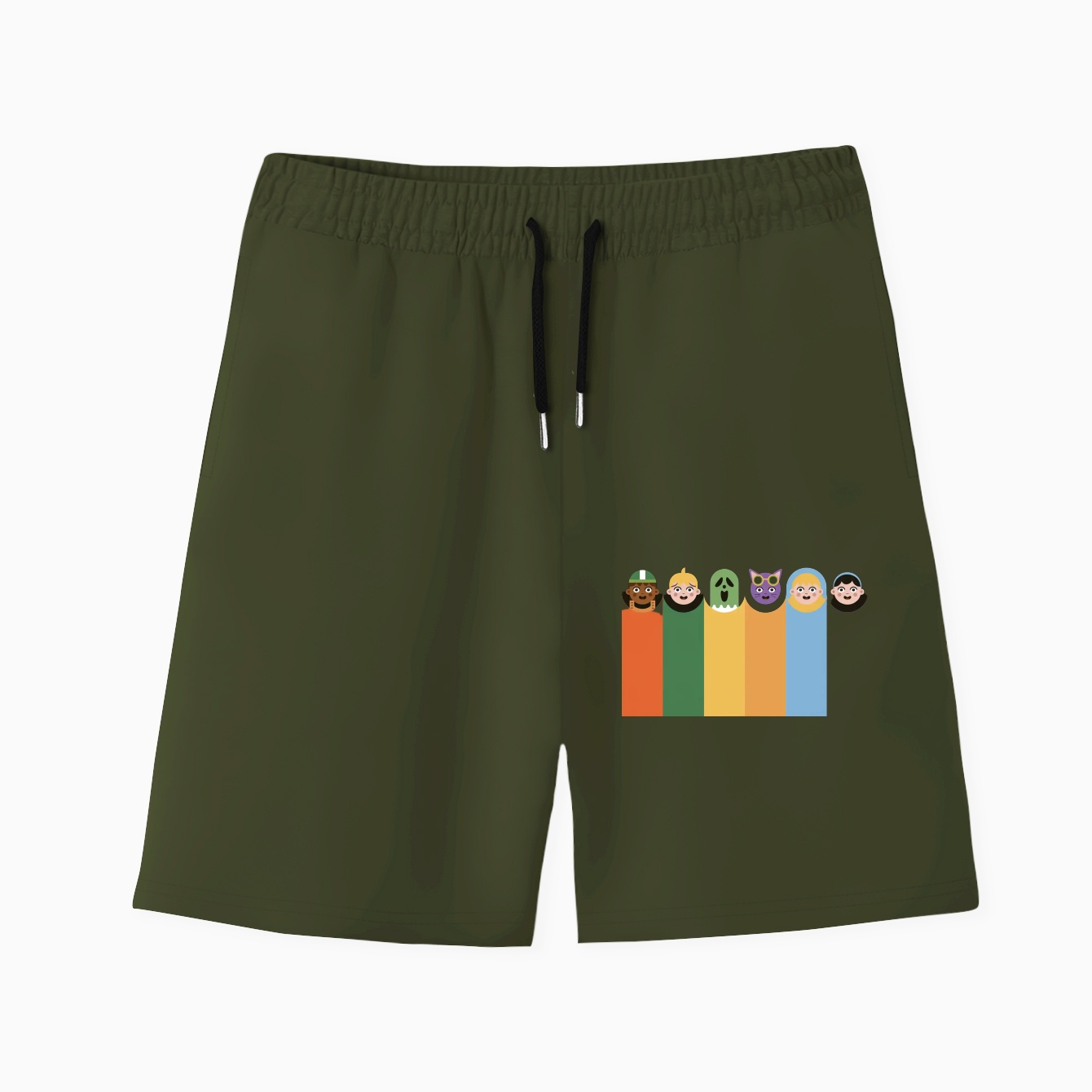 Ghost Crew Character Lineup Men's Quick-Dry Athletic Shorts
