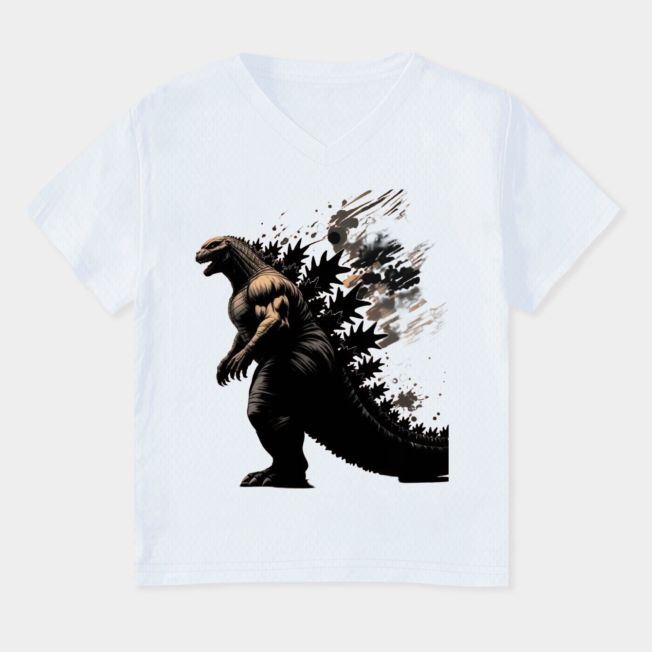 godzilla Women's Plus Size V-Neck T-Shirt