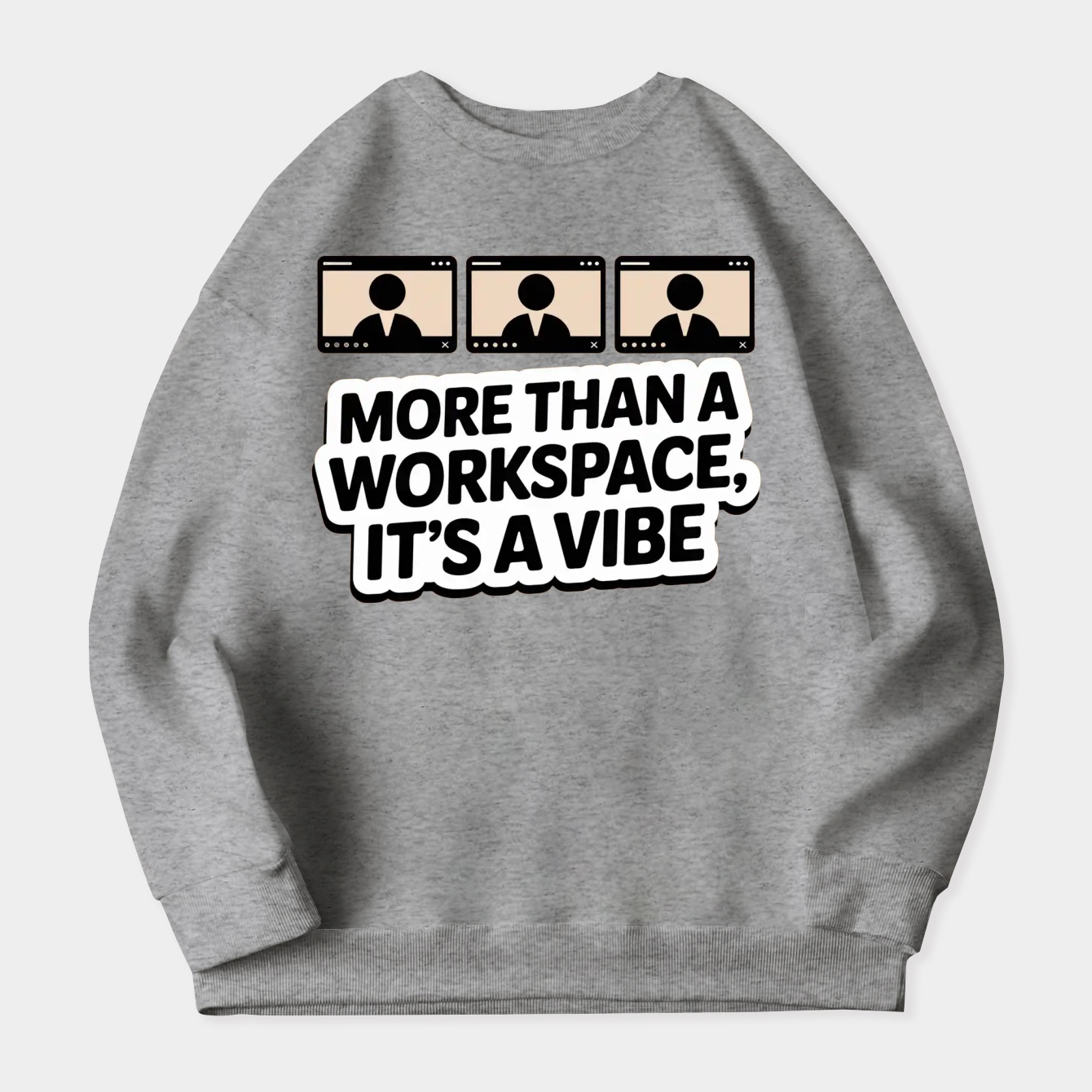 Remote Collaboration Vibes Women's Crewneck Sweatshirt