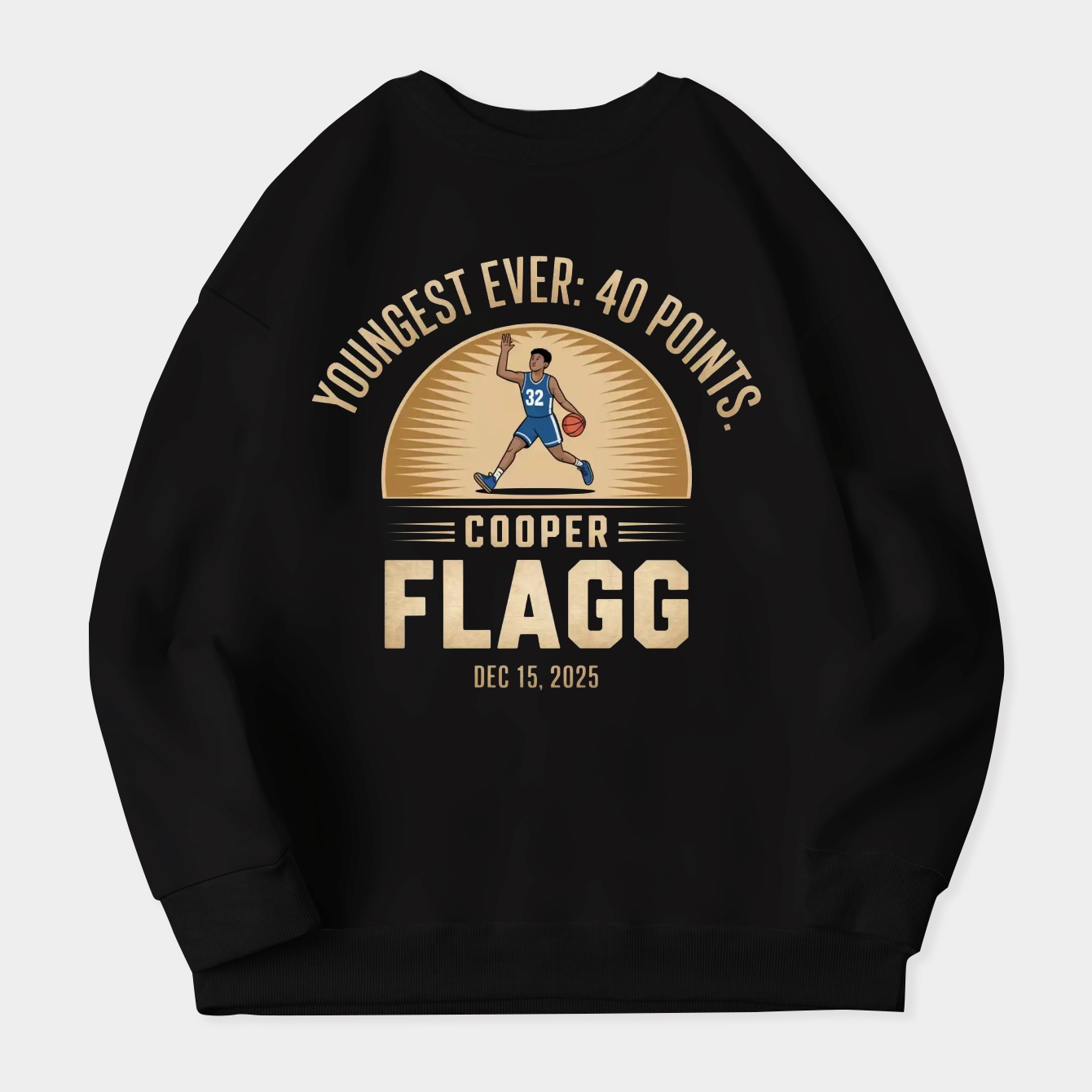 Youngest Ever: Flagg’s 40-Point Triumph Women's Crewneck Sweatshirt