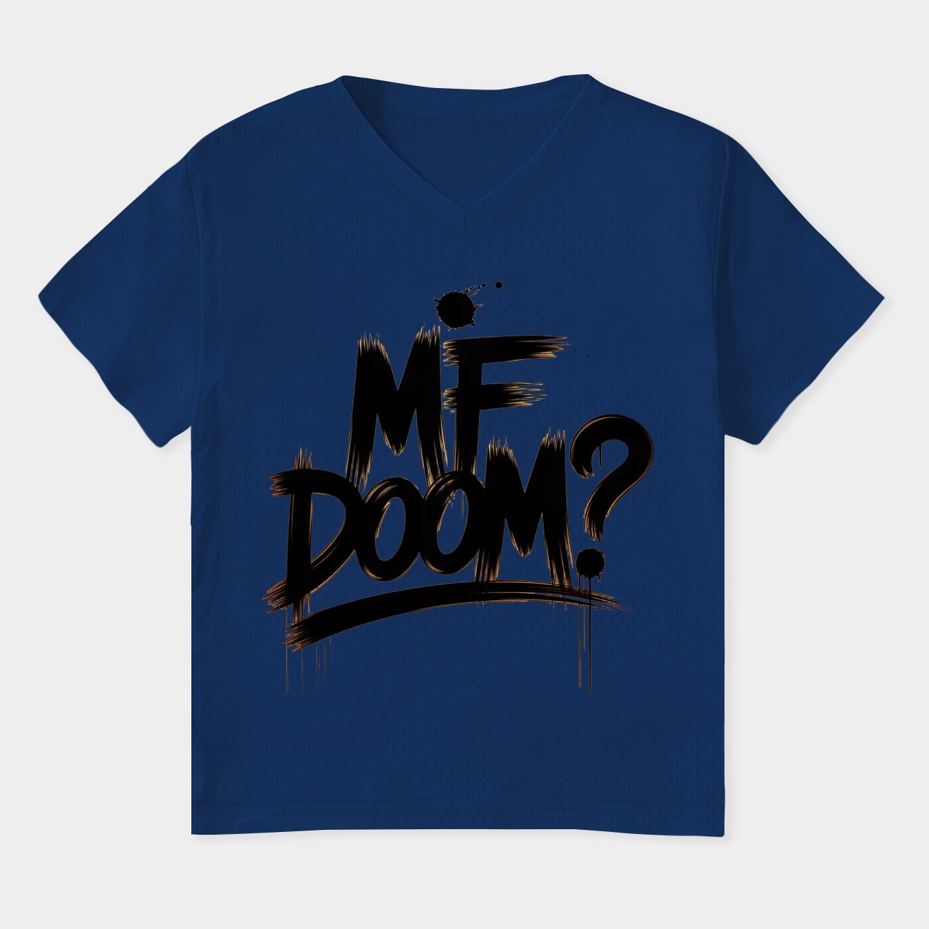 Mf-Doom Ink Blots Women's Plus Size V-Neck T-Shirt