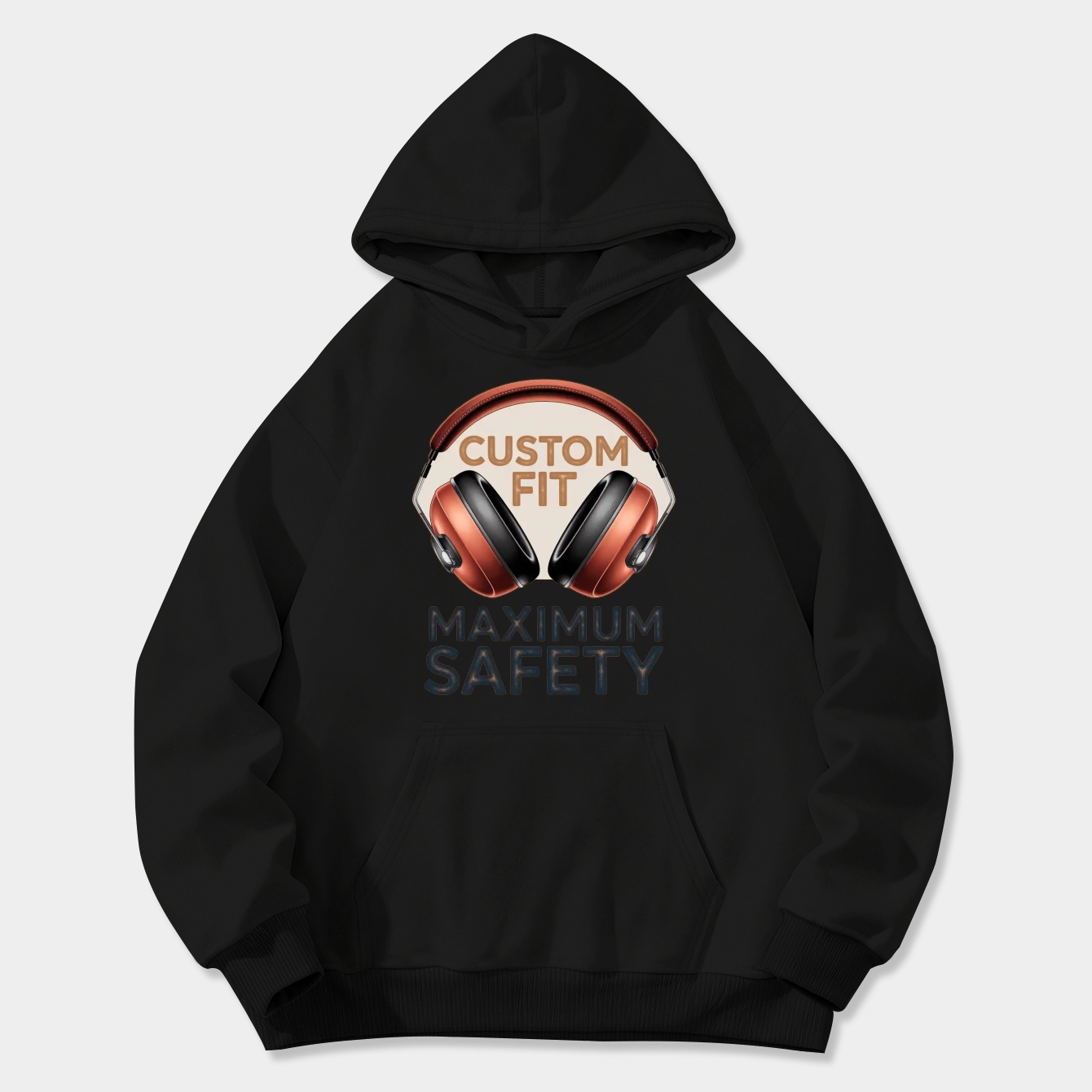 Vintage Earmuffs Custom Safety Women's Plus Size Hoodie