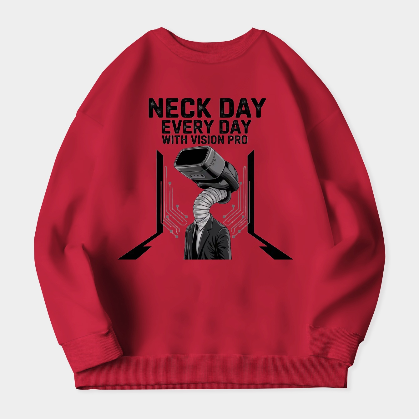 Neck Day Every Day Vision Pro Women's Plus Size Sweatshirt