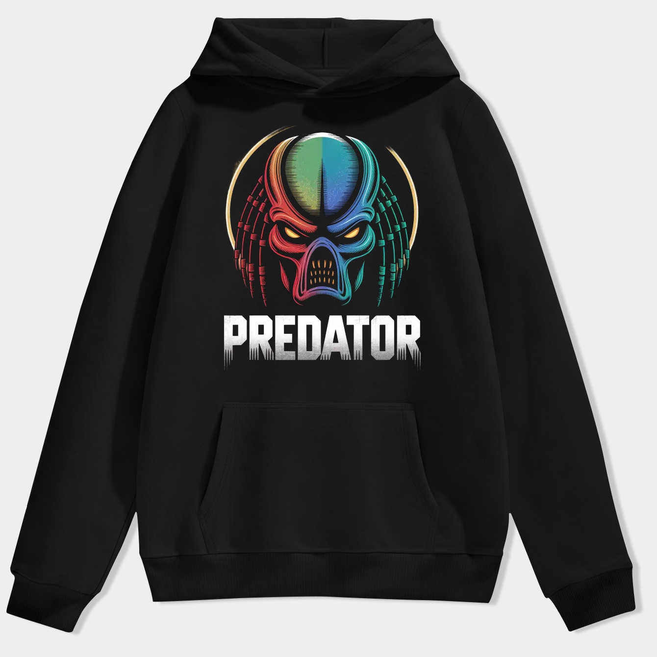 Alien Predator Circle Pose Men's Hoodie
