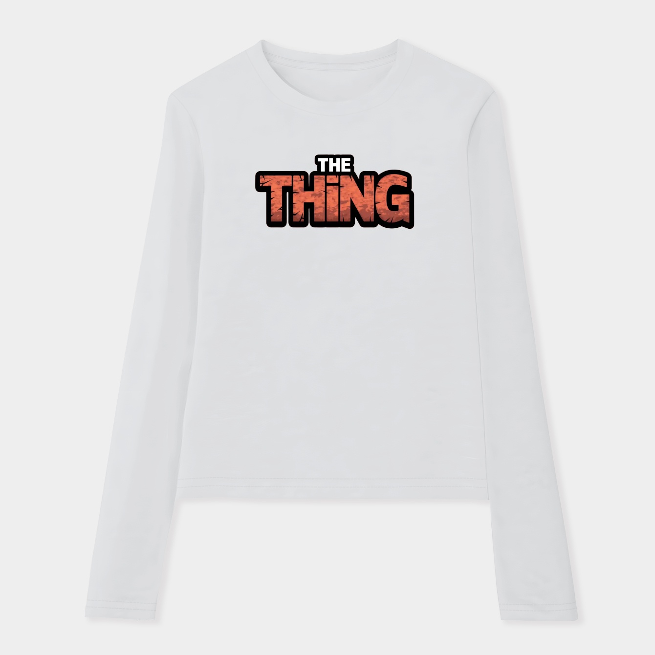The Thing Bold Text Design Women's Soft Long Sleeve T-Shirt