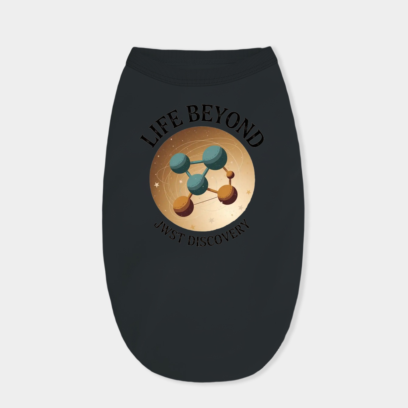 Life Beyond: Retro Science Molecules Dog Shirt