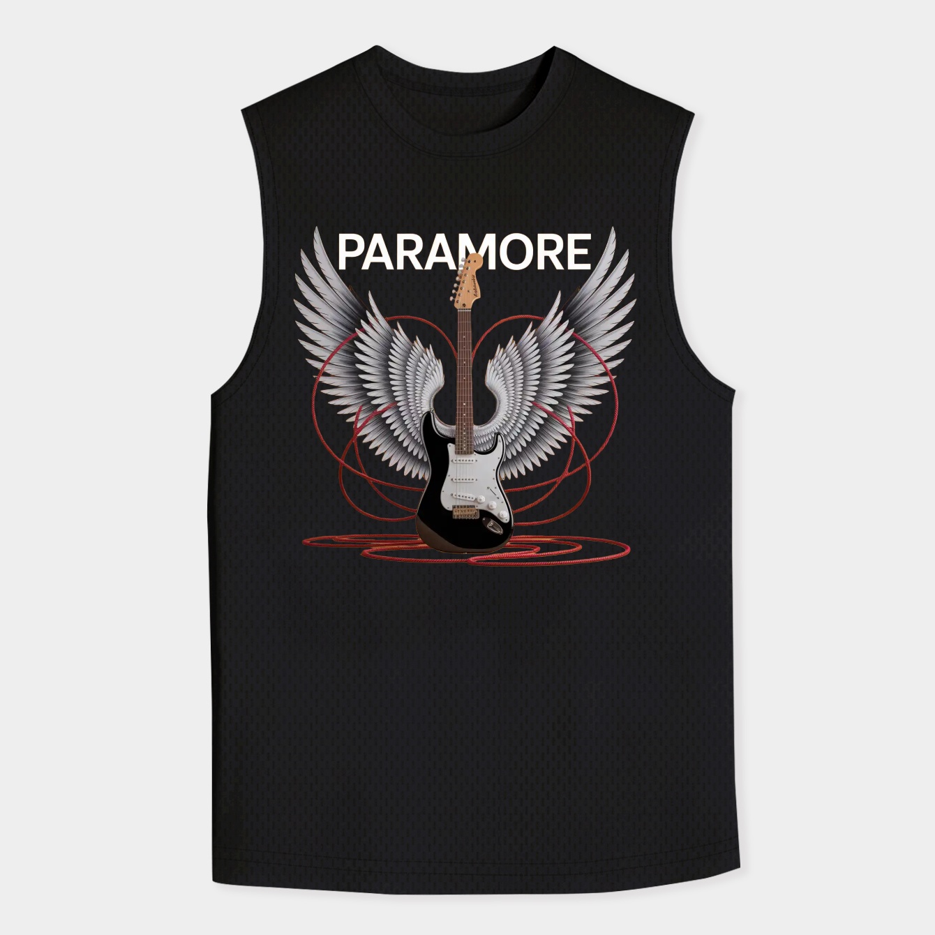 Paramore Guitar Wings Men's Big & Tall Tank Top