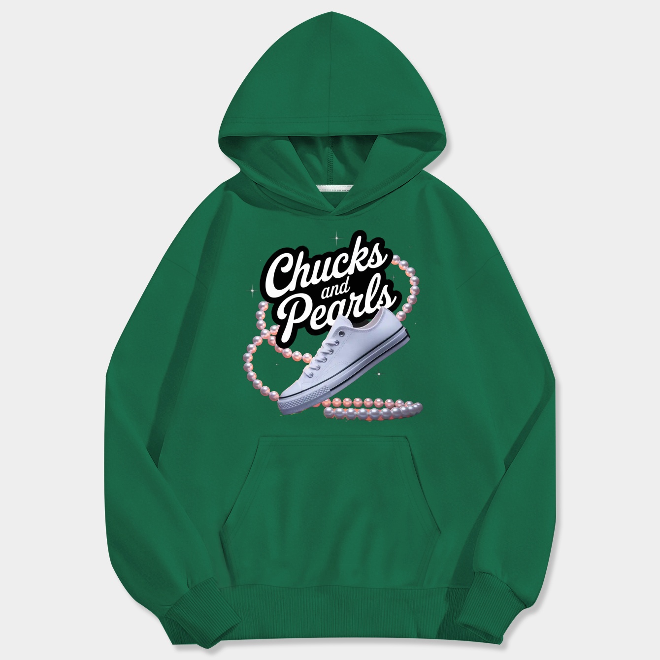 Chucks and Pearls Men's Big & Tall Hoodie