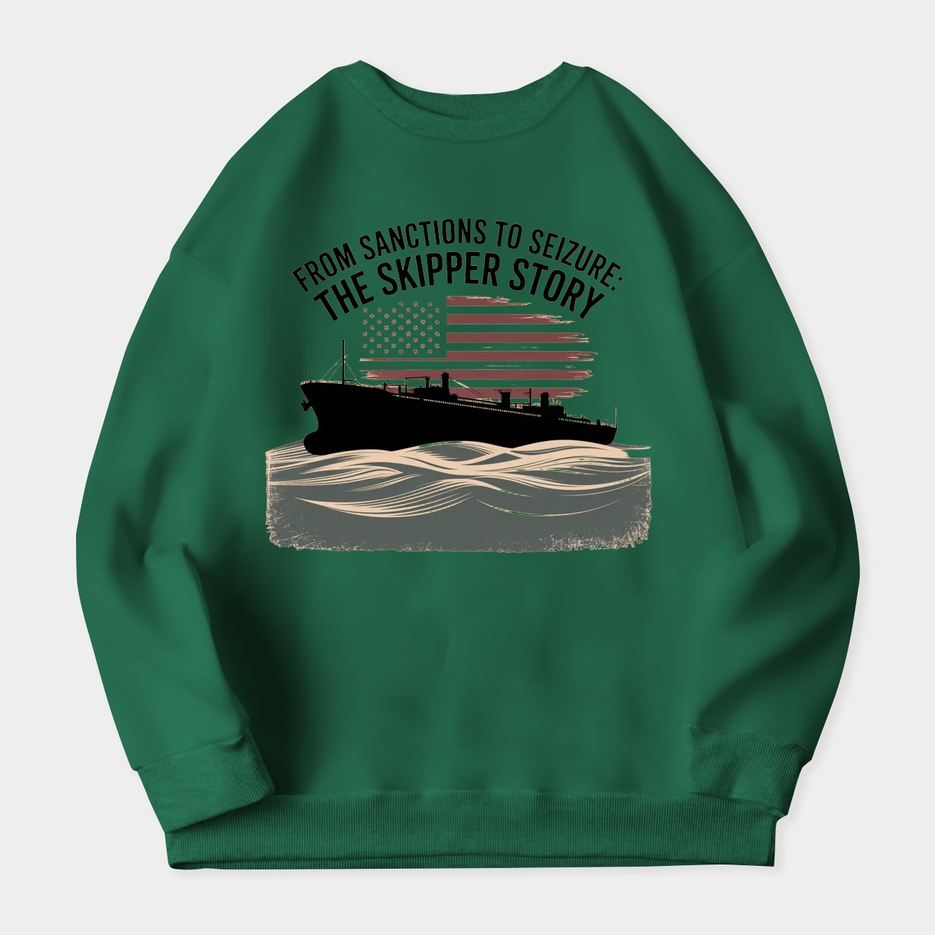 Sanctions to Seizure: Oil Tanker Saga Women's Plus Size Sweatshirt