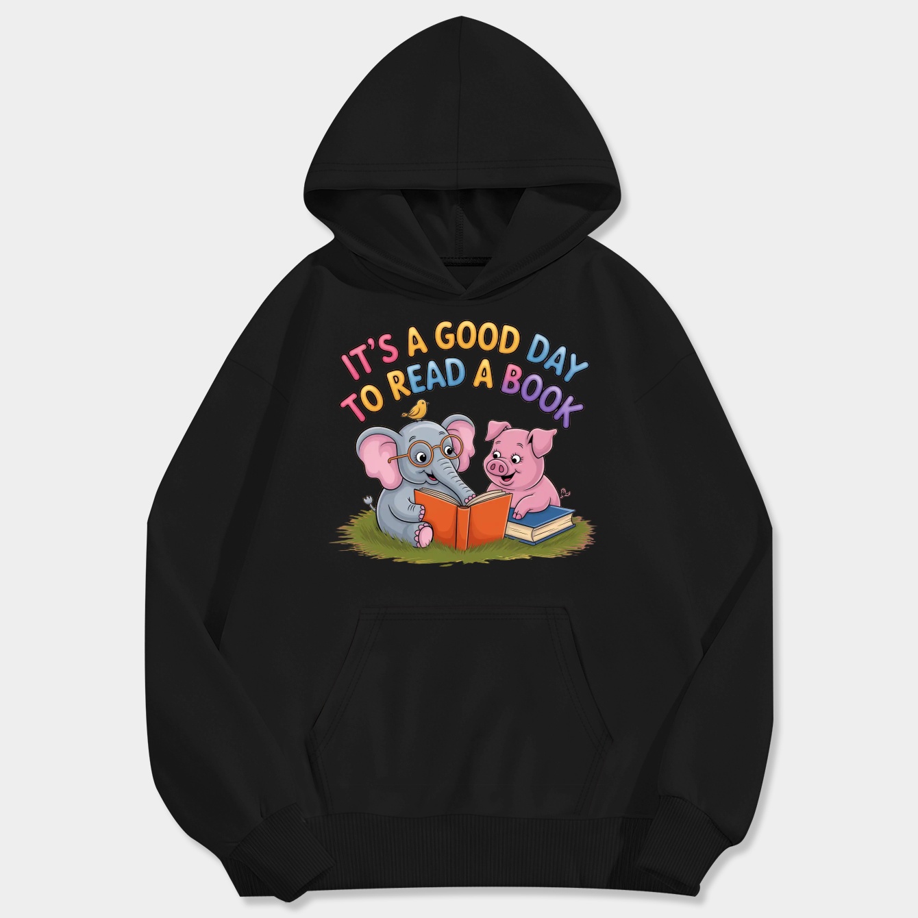 Its A Good Day To Read A Book Cute Pig & Elephant Adventure