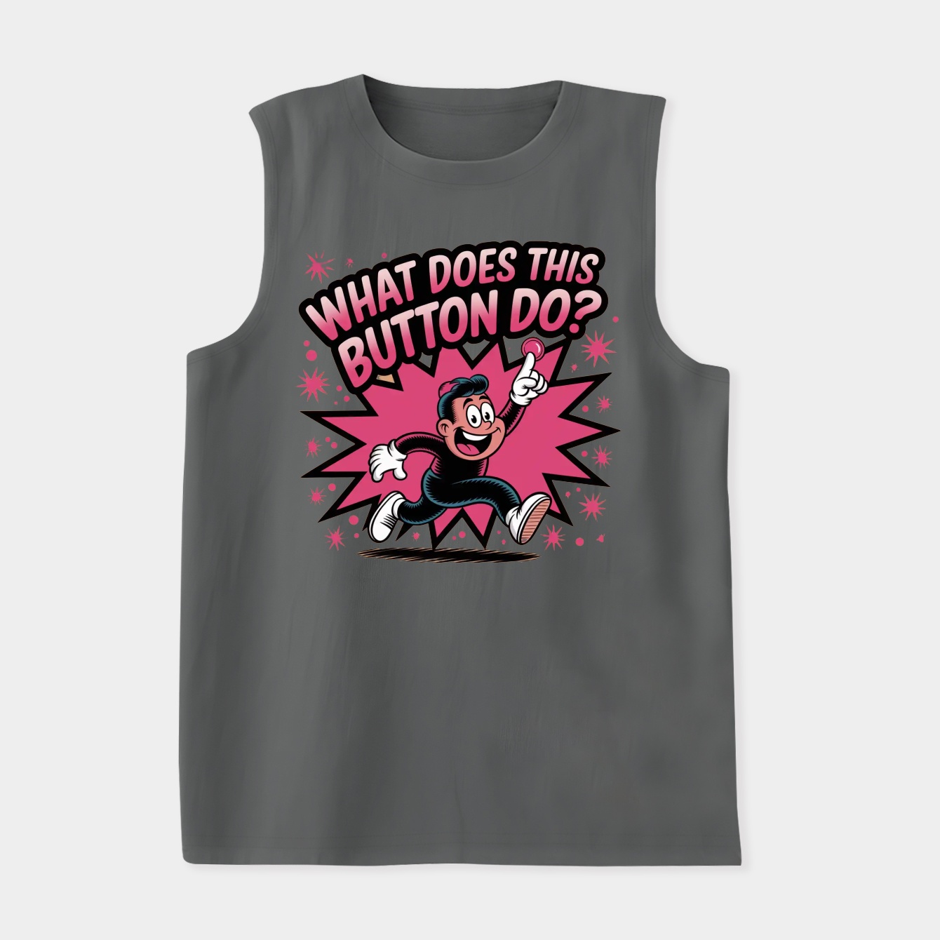 Dee Dee what does this button do? Women's Soft Tank Top
