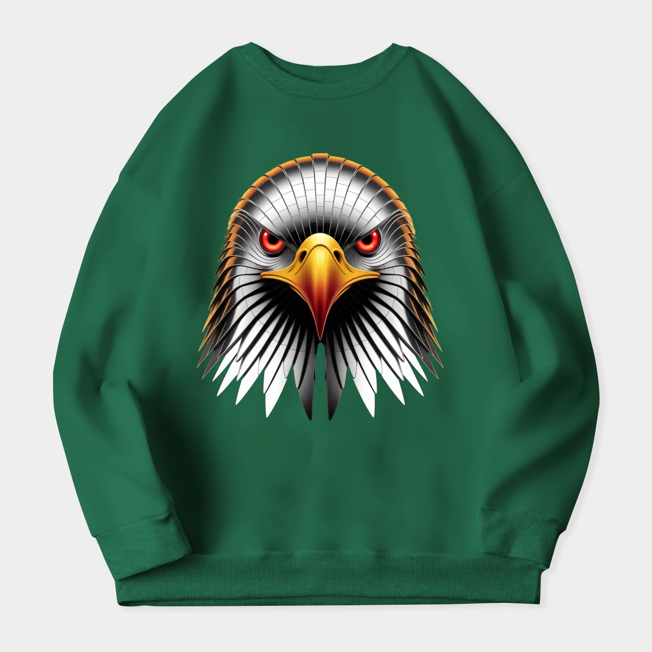 iron eagle head design Women's Crewneck Sweatshirt