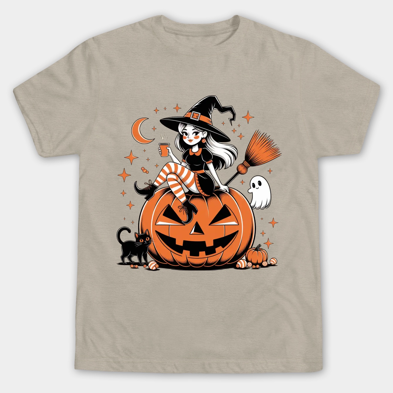 Basic Witch Halloween Vibes Men's Big & Tall T-shirt