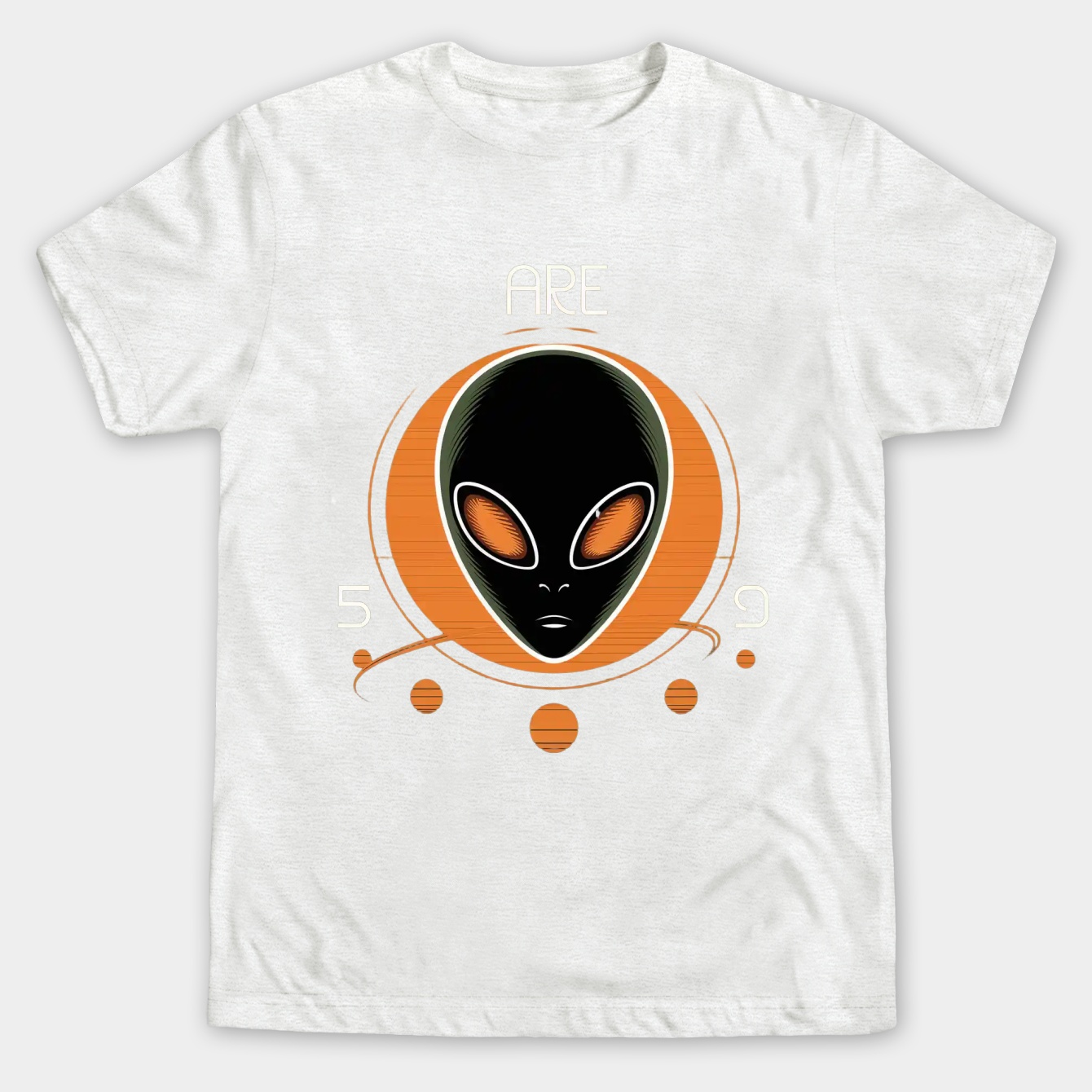 Area 51 Alien Moon Phase Men's Big & Tall T-shirt